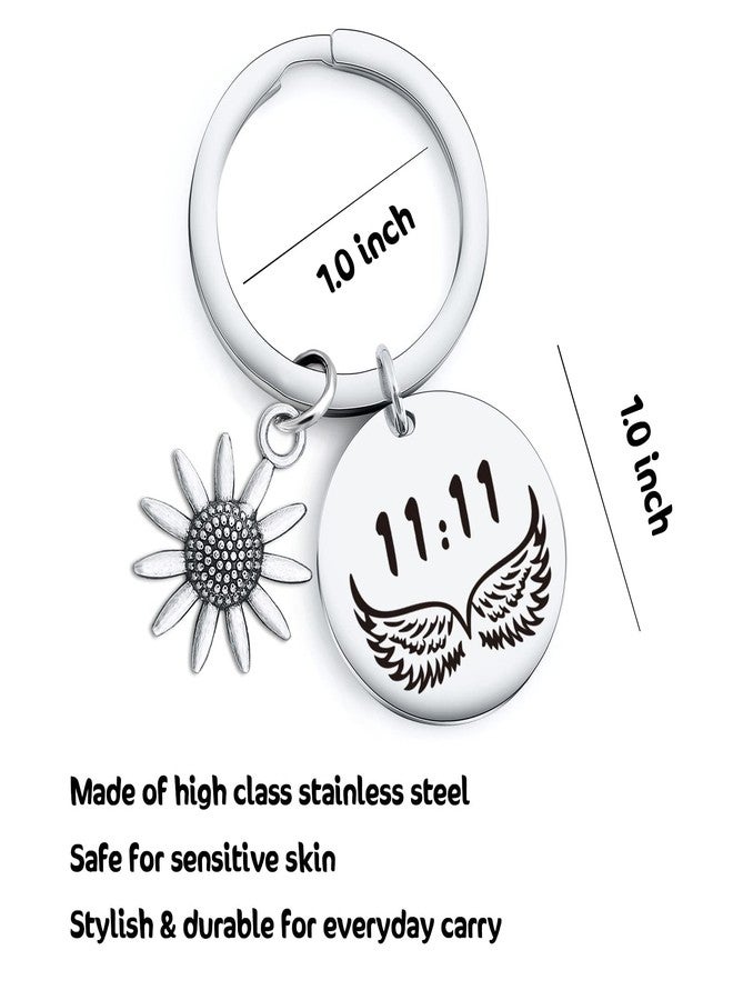 Nothers RSZOTW 11:11 Keychain Wing Wishing Jewelry - 11:11 Couple Gift Wing Wish Jewelry - Spiritual Key Chain For Women, Wish Lover Keychain For Best Friend Gift - Image 2