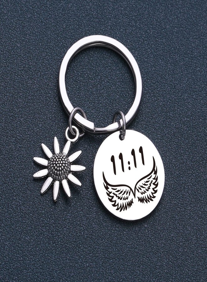 Nothers RSZOTW 11:11 Keychain Wing Wishing Jewelry - 11:11 Couple Gift Wing Wish Jewelry - Spiritual Key Chain For Women, Wish Lover Keychain For Best Friend Gift - Image 3