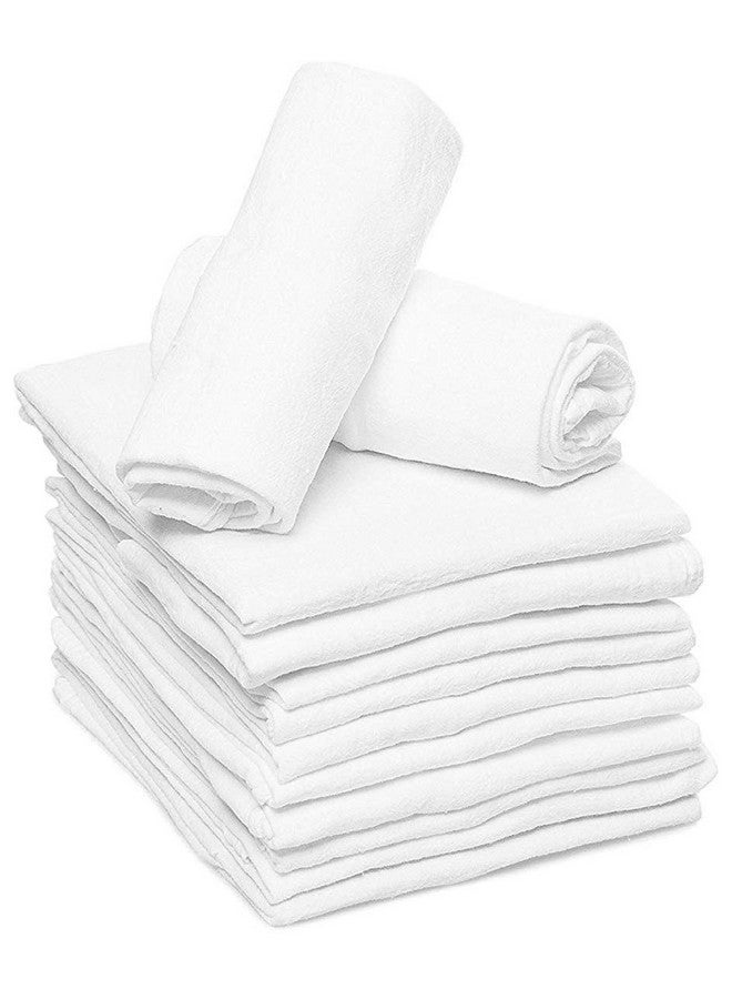 Ruvanti 10 Pack Birdseye Flatfold Cloth Diapers For Babies 100% Cotton Extra Large Reusable Diapers 24X24 Inches Baby Burp Cloths - Image 2