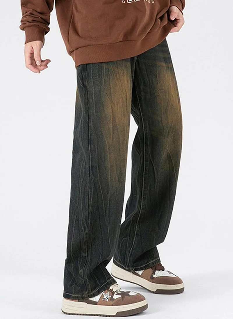 YUNIQEE Blue Relaxed Fit Jeans