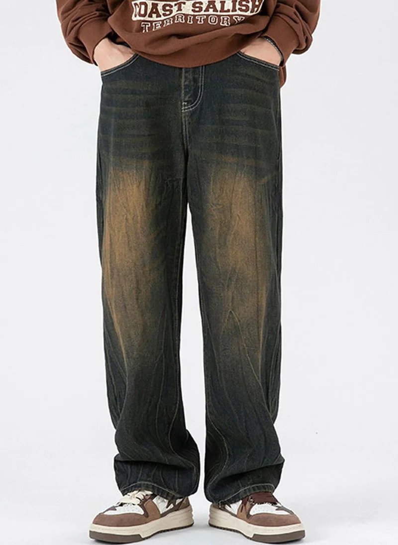 YUNIQEE Blue Relaxed Fit Jeans