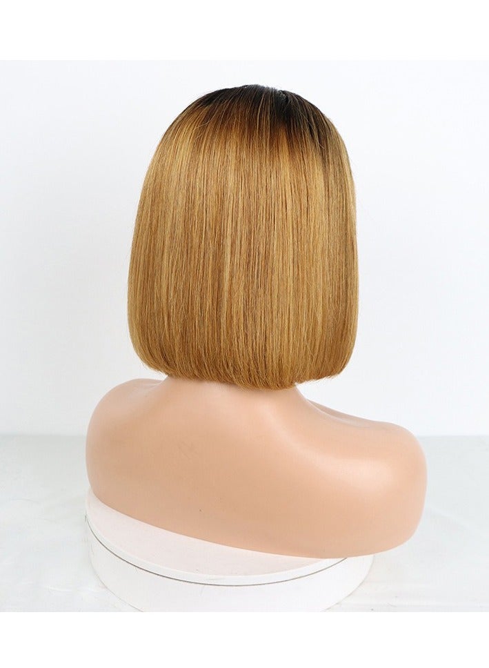 إستيل شعر مستعار قصير بوب شعر بشري 13x4 باروكة دانتيل أمامي للنساء ذوات البشرة السمراء باروكات بدون صمغ شعر بشري لون مقطوع مسبقًا رقم 4 - Image 3