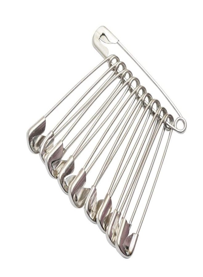 AnNafi® Safety Pins 2Inch| Strong & Long Safety Pin Set for Pinning Saree & Dupatta | Heavy Duty Steel (Metal) in Bulk for Quilting, Home Office Use Fabric Fashion Craft Pins/Diaper Pins/Clasp 150 - Image 2