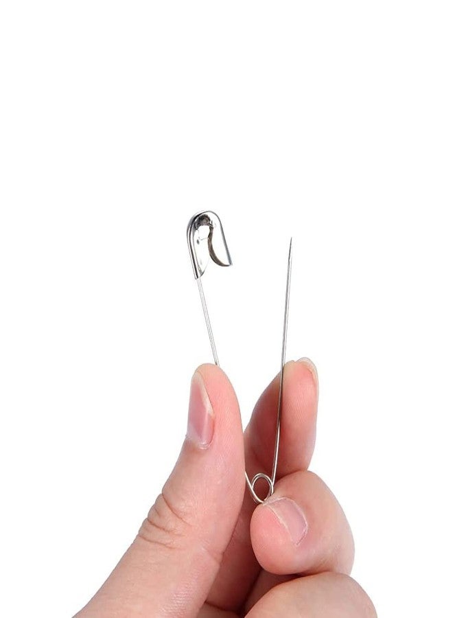 AnNafi® Safety Pins 2Inch| Strong & Long Safety Pin Set for Pinning Saree & Dupatta | Heavy Duty Steel (Metal) in Bulk for Quilting, Home Office Use Fabric Fashion Craft Pins/Diaper Pins/Clasp 150 - Image 1