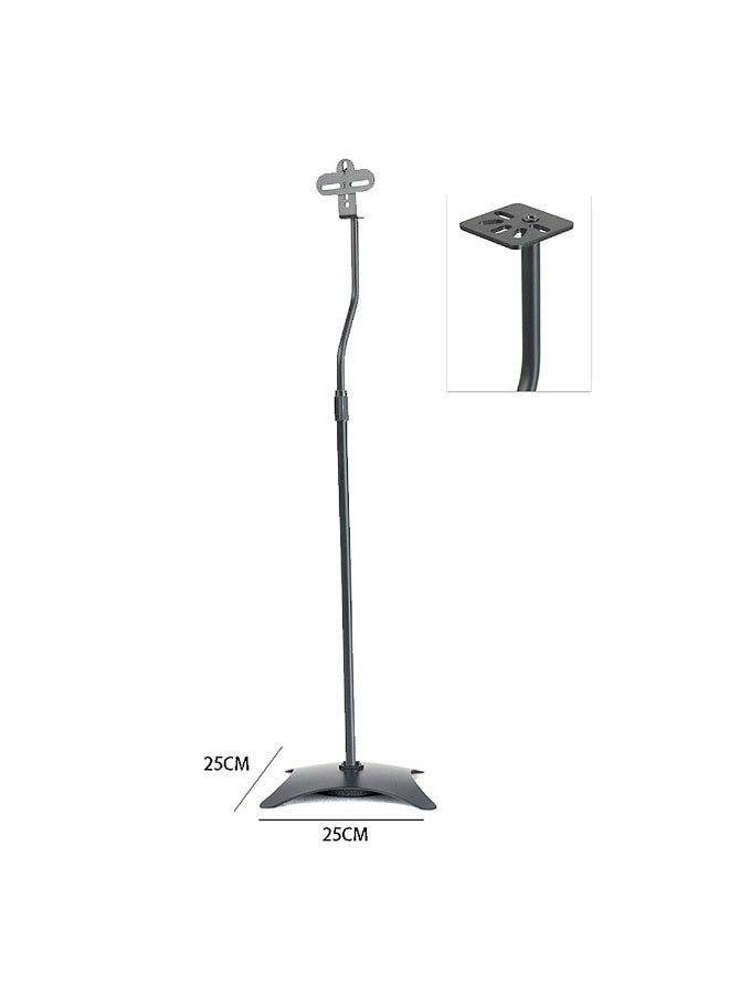 FlashHawk Speaker Stand Floor Audio Stand Double Gourd Hole with Double Hole Speaker Fixing Bracket Bottom Screw Hole Speaker Bracket