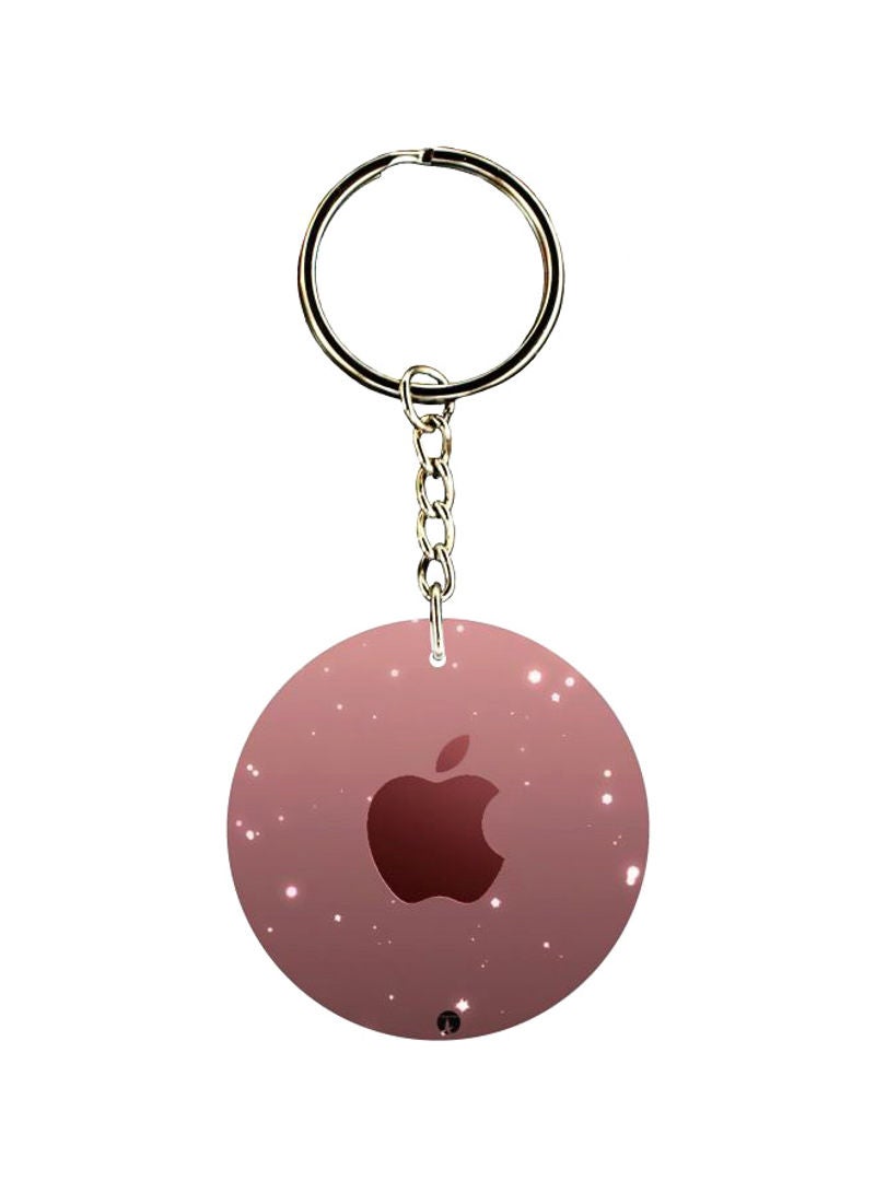 Apple Logo Printed Keychain