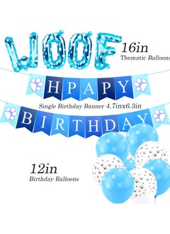 Mordely Dog Birthday Party Supplies with Dog Birthday Bandana, Dog Birthday Boy Hat,Scarf, Birthday Banner, Balloons and Bow Tie for Dog Birthday Party Decorations  - Image 4