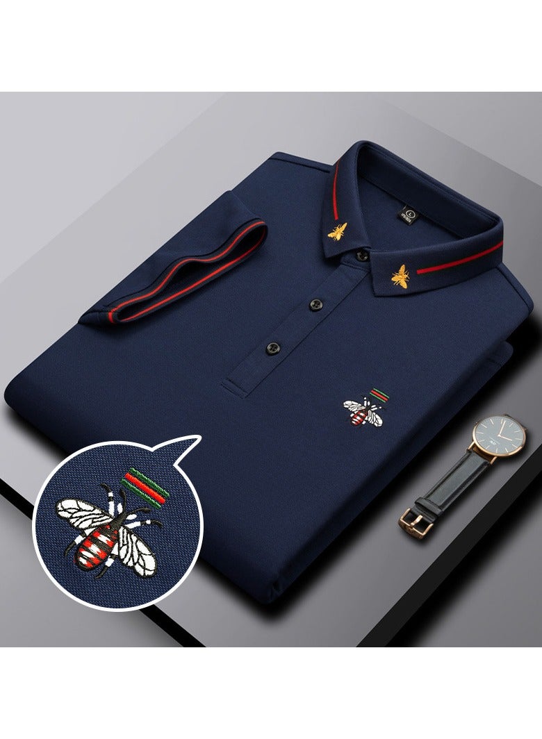 KUYING Business Casual Short Sleeved POLO T-shirt 