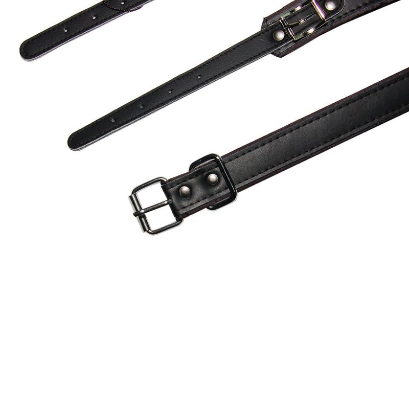 MUSIC FIRST Black Color Genuine Leather Comfortable Padded Accordion Belts 96 Bass 120 Bass Accordion Soft Shoulder Strap Set - Image 5