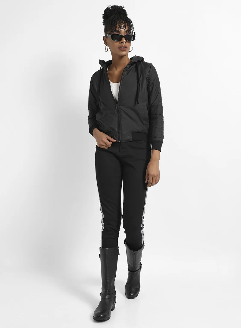 كامبوس سوترا Zip-Front Jacket With Ribbed Hem