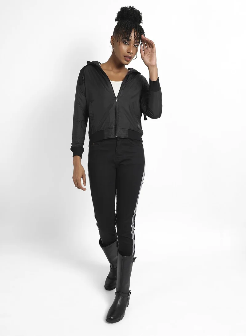 كامبوس سوترا Zip-Front Jacket With Ribbed Hem