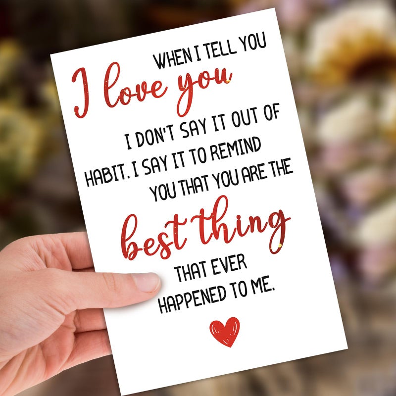 HEJOYN Anniversary Card & Gifts for Husband, Wife, Men, Women, Couple, Him, Her, Boyfriend or Girlfriend, Happy Wedding Anniversary Card & Gifts for Husband or Wife - Image 5