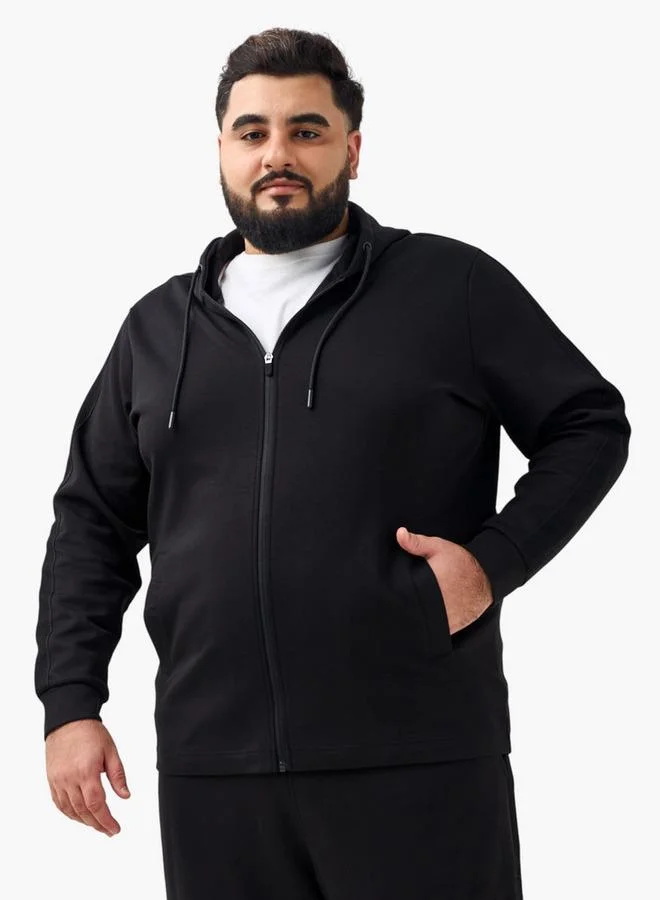 ماكسيم Men Zip-Through Hooded Sweatshirt