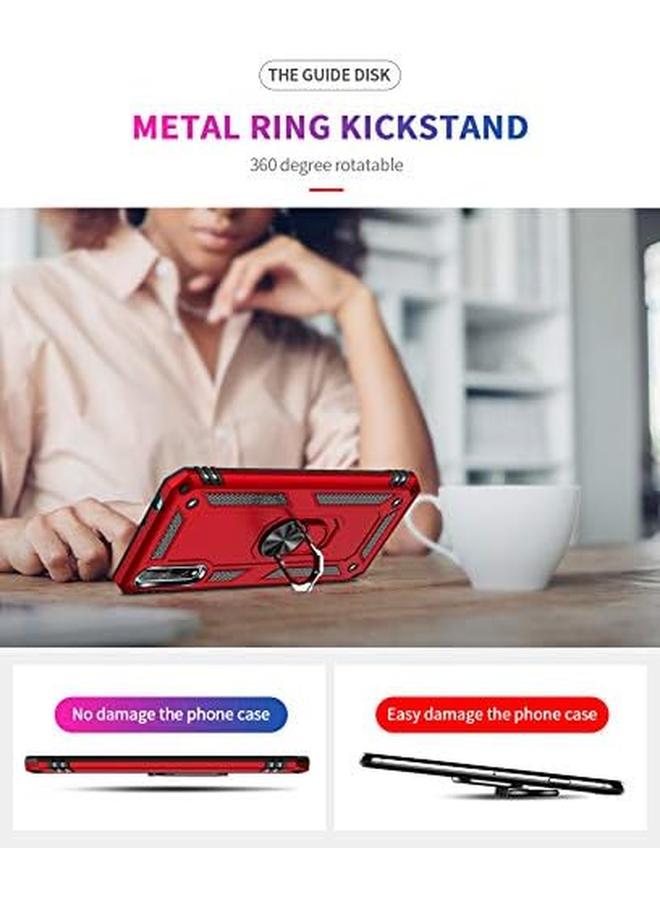 erorex Case For Huawei Y8P P Smart S Enjoy 10S With Tempered Glass Screen Protector Ring Holder Protective Silicone Shockproof Tough Armor Hard Phone Cover Black - Image 3