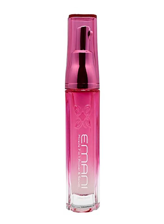 Emani Miracle 7In1 Primer & Serum Hydrating & Nourishing, Antiaging Makeup Semidewy Finish, Siliconefree Formula 1.18 Fl Oz - Image 1