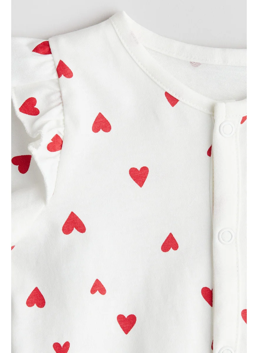 H&M Patterned Sleepsuit