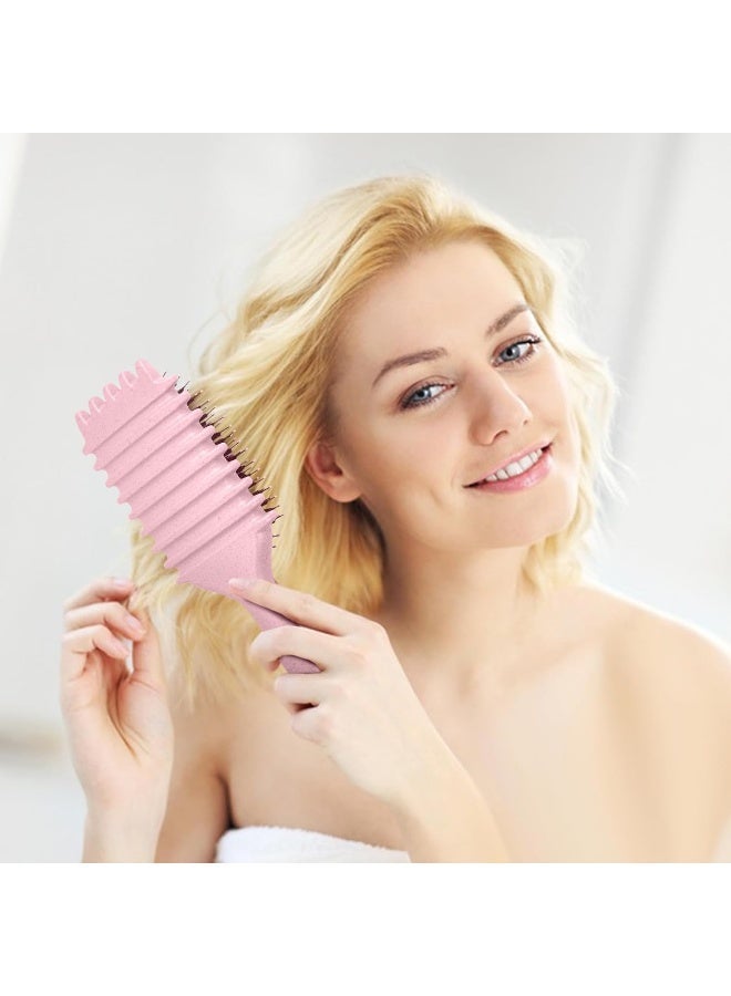 MOMENT Curl Defining Brush, Flash Boar Bristle, Shaping & Defining Curls For Women Pink - Image 5