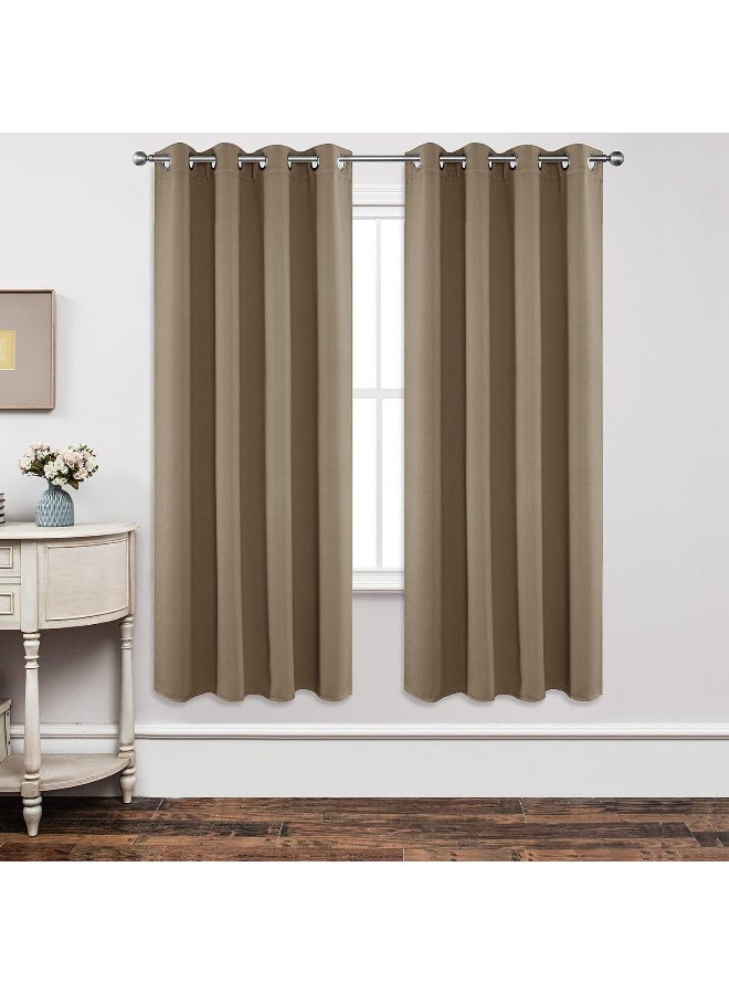 Joydeco Blackout Curtains 72 Inch Length 2 Panels Set, Thermal Insulated Long Curtains & Drapes - Image 1