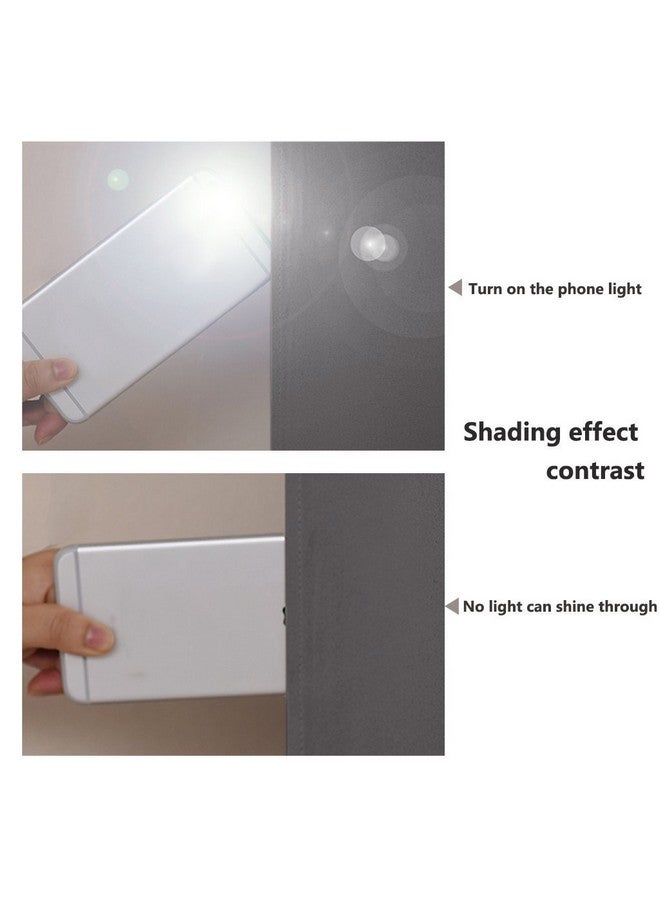 NICETOWN ستائر NICETOWN رمادية كاملة الظل، زوج من الستائر الذكية للطاقة وحجب الضوضاء للغرفة الطعام، ستائر معزولة حرارياً لغرفة الضيوف (رمادي، 52 x 84 بوصة) - Image 3