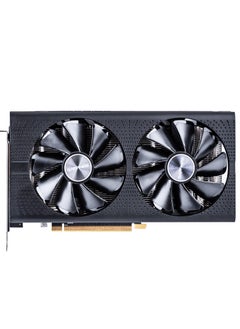 سافاير بطاقة رسومات  GME RX 590، بطاقة رسومات ألعاب GDDR5 بسعة 8 جيجابايت تدعم 8K لأجهزة الكمبيوتر الشخصية للألعاب، وDisplayPort، وHDMI، ونظام تبريد DVI ثنائي المروحة  - Image 2