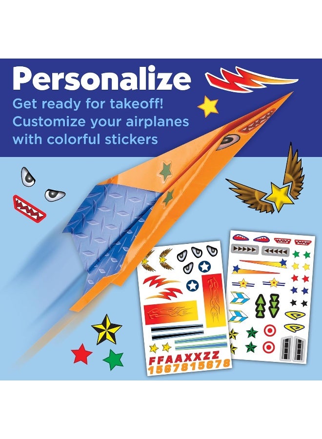 Creativity for Kids Paper Airplane Squadron - Create 20 Paper Airplanes, Mini Craft Kit for Boys, Easter Basket Stuffers and Gift for Boys, Kids Activities (Ages 6+) - Image 5