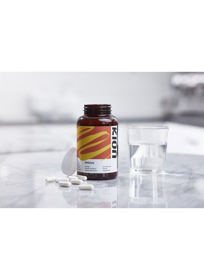 Aminos Essential Amino Acids Capsules | The Building Blocks for Muscle Recovery, Reduced Cravings, Better Cognition, Immunity, and More | 30 Servings