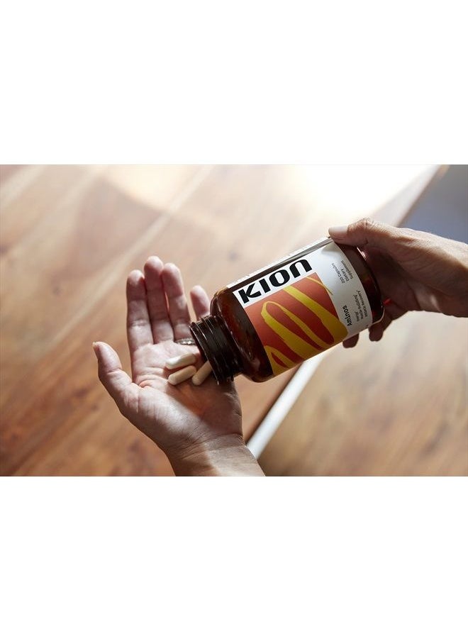 Aminos Essential Amino Acids Capsules | The Building Blocks for Muscle Recovery, Reduced Cravings, Better Cognition, Immunity, and More | 30 Servings