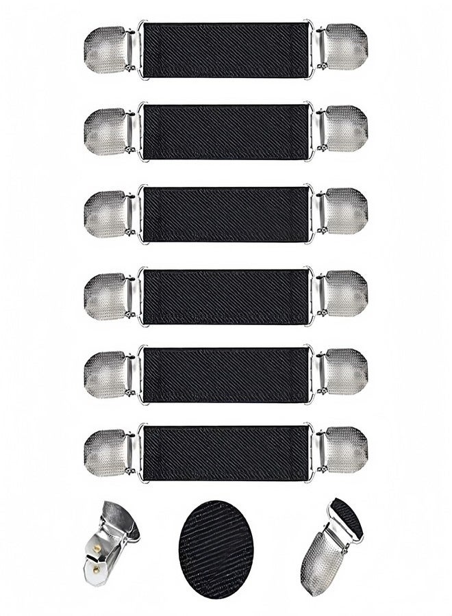 Gutezeiten Elastic Hat Clips for Travel,Mitten Clips for Kids, Stainless Steel Elastic Glove Keeper Clips for Kids, Toddlers, Adults, Easy to Use Winter Mitten Clips, No More Lost Gloves (6) - Image 1