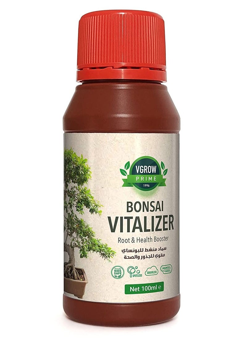 VGROW PRIME Vgrow Bonsai Vitalizer, Root and Health Booster for Plants with Ferrous Ion 100ml - Image 1