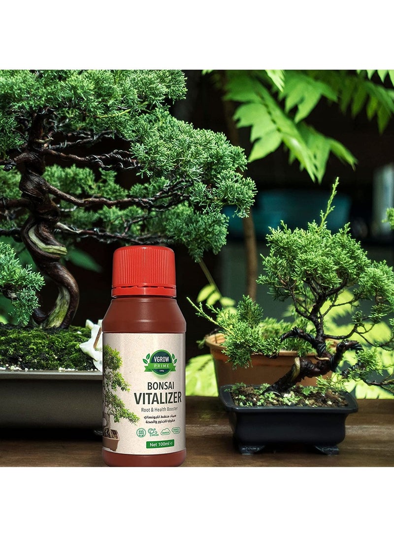 VGROW PRIME Vgrow Bonsai Vitalizer, Root and Health Booster for Plants with Ferrous Ion 100ml - Image 2