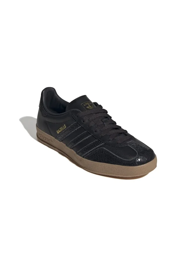اديداس اوريجينالز أحذية GAZELLE INDOOR الأصلية للجنسين باللون الأسود
