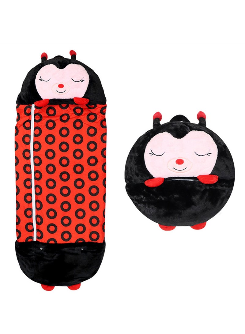 Children's sleeping bag Cartoon animal sleeping bag Children's quilted anti-kick sleeping bag Storage children's sleeping bag  - Image 1