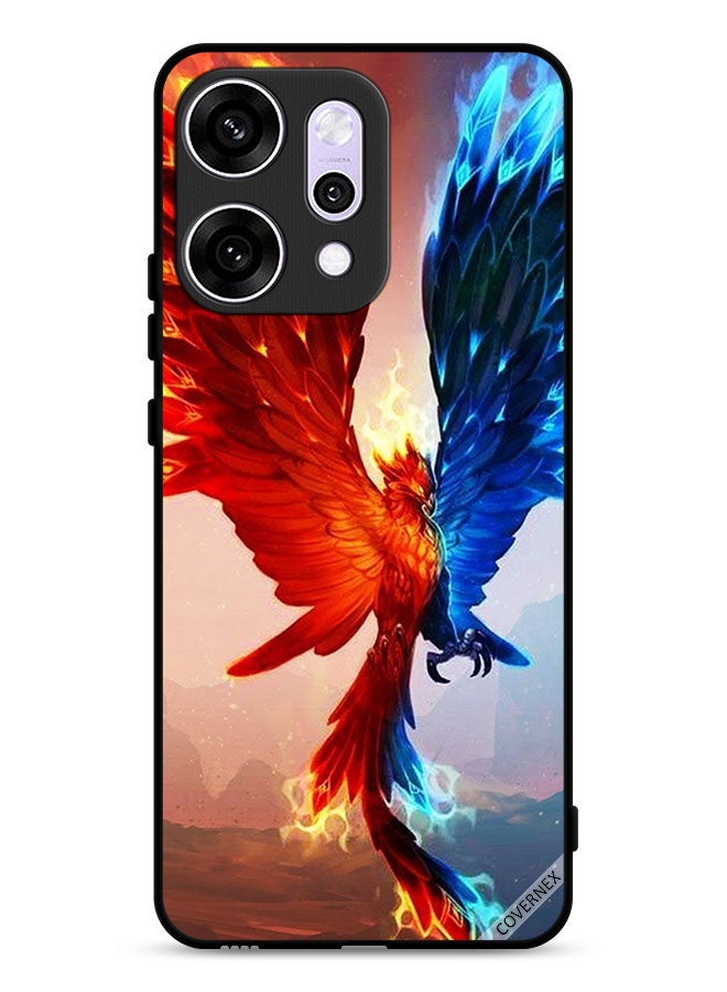 Covernex Oppo Reno14 Pro Protective Case Cover Fire And Water Eagle Wallpaper - Image 1