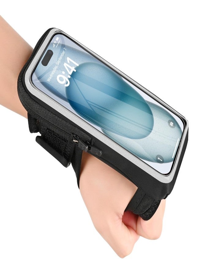 NITMTYOU Clear Running Phone Holder Armband, Water Resistant Cell Phone Sport Arm Bands for Exercise Walking Workout Gym - Image 1