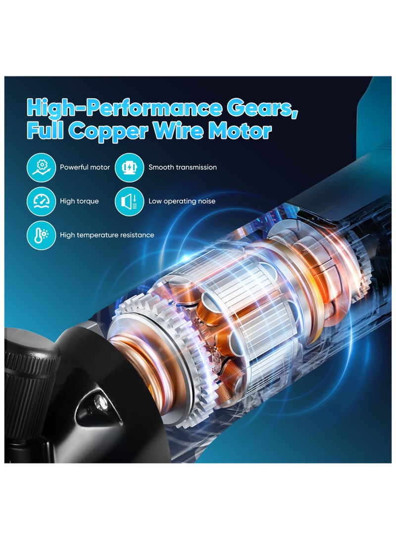 ZLH HITY Cordless Electric Professional Sheep Shears, Sheep Clippers with 2 PCS Rechargeable Lithium Battery, 6 Speeds Heavy Duty Animal Grooming Clippers for Sheep Alpacas Goats Horse - Image 3