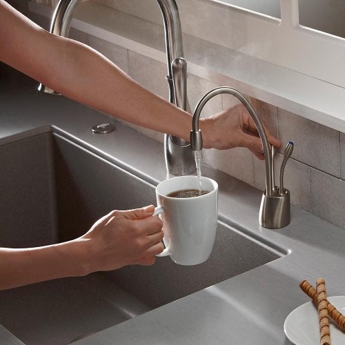 InSinkErator F-HC1100W Contemporary Instant Hot and Cold Water Dispenser-Faucet Only, 1.38, White - Image 2