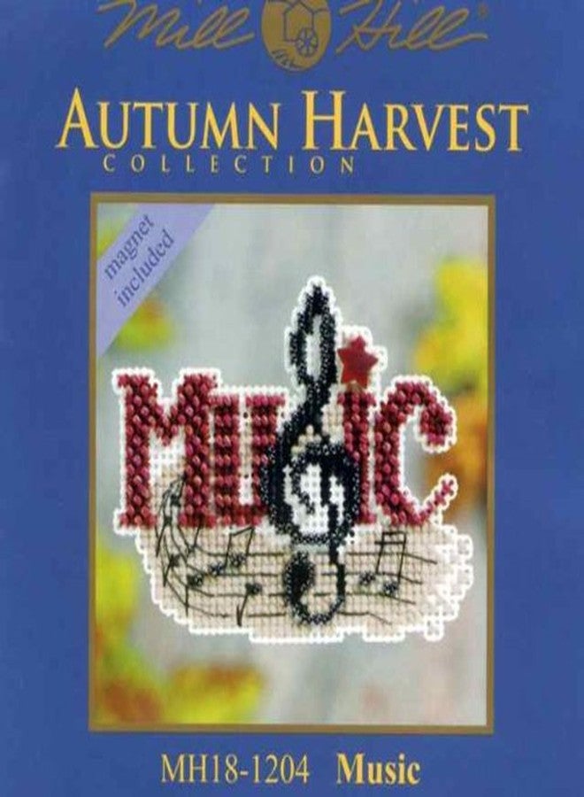Mill Hill Music Beaded Counted Cross Stitch Ornament Kit Mill Hill 2011 Autumn Harvest MH18-1204 - Image 2