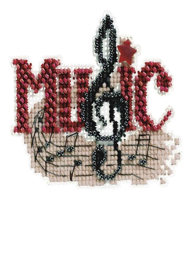 Mill Hill Music Beaded Counted Cross Stitch Ornament Kit Mill Hill 2011 Autumn Harvest MH18-1204 - Image 1