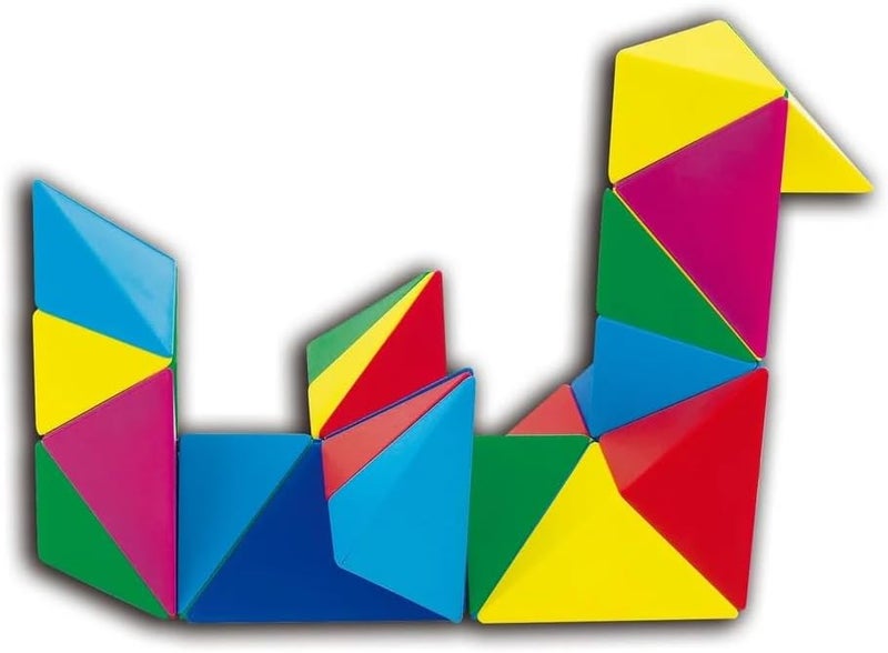 Popular Playthings Tri-Mags 48-Piece Magnetic Building Set for Creative Play - Image 5