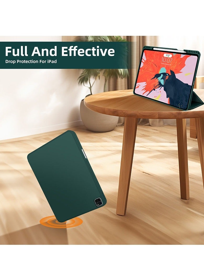 general iPad Pro 13/Pro 11 2024 Tablet Ultra Slim Leather Case, IAPD Air 13/Air 11 with Auto Wake/Sleep Triple Folding Stand Case - Image 3