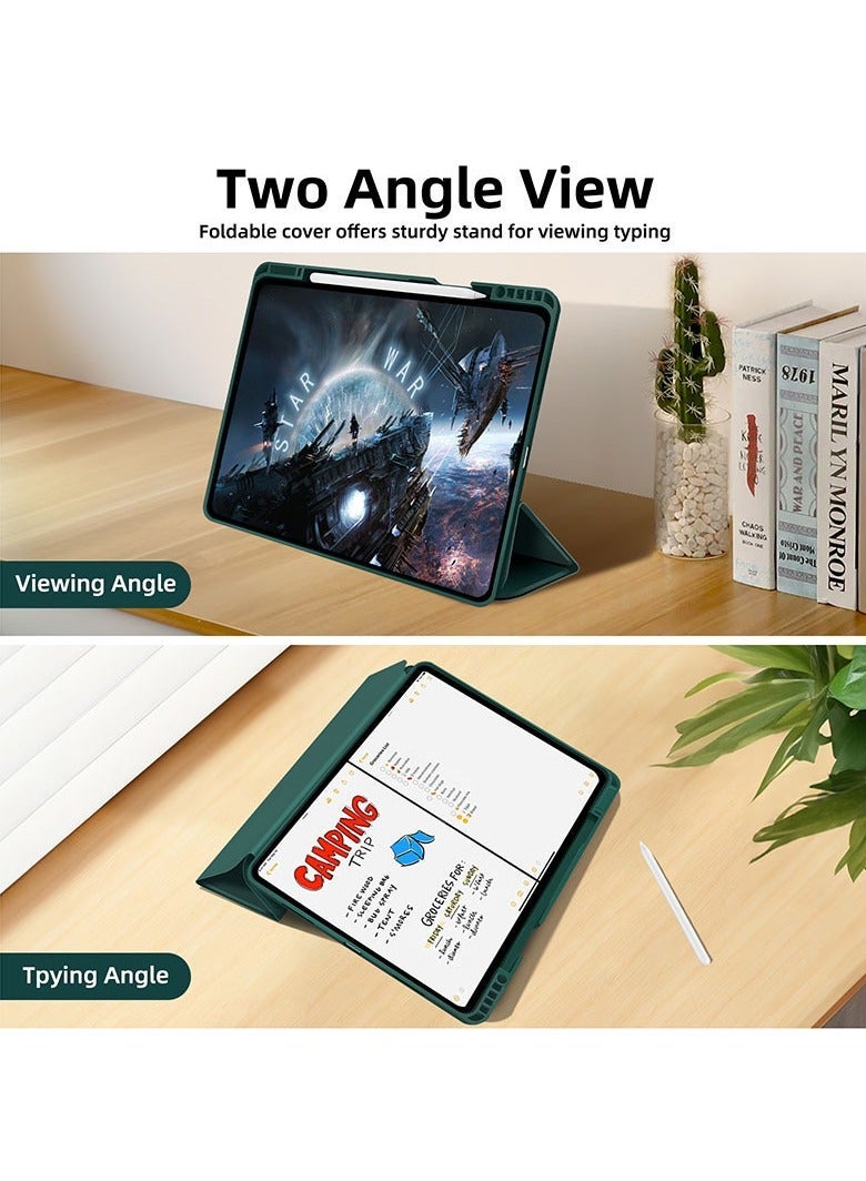 general iPad Pro 13/Pro 11 2024 Tablet Ultra Slim Leather Case, IAPD Air 13/Air 11 with Auto Wake/Sleep Triple Folding Stand Case - Image 5