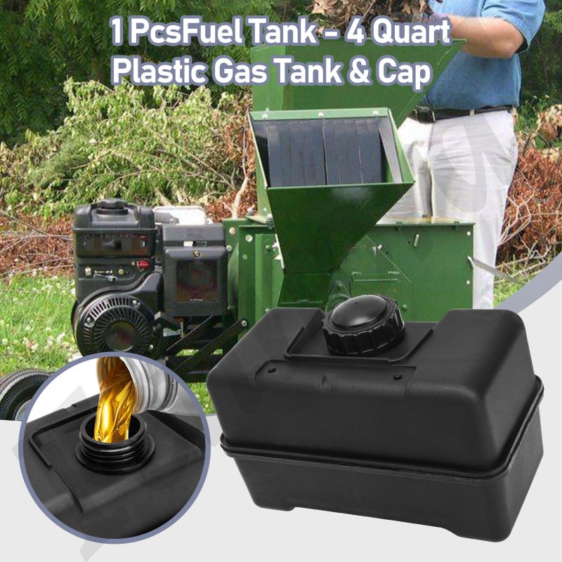 Fennoral 691993 Fuel Tank - 4 Quart Plastic Gas Tank & Cap Compatible with B&S Remote Mounting for Lawn and Garden Equipment Engines and for Remote Mounting, Some Specific Snow Blower, Tiller, Log Splitter - Image 4