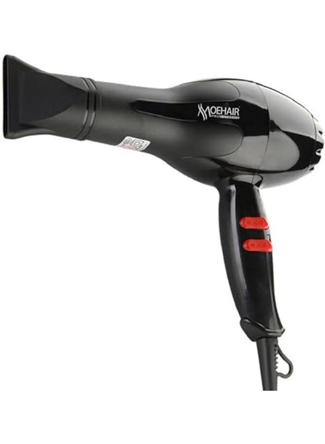 MoeHair Mohair Professional MO-7165 Hair Dryer - Superior Drying Performance with Multiple Settings, Ionic Care and Overheat Protection - Image 2