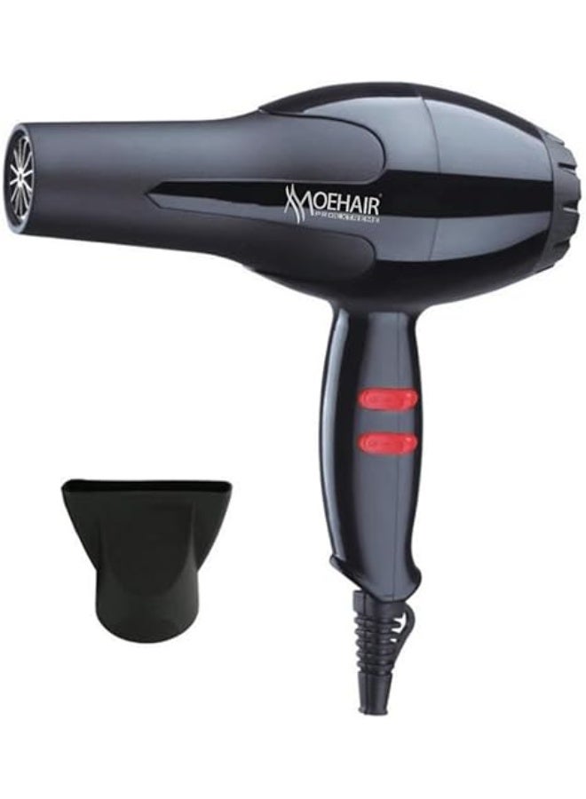 MoeHair Mohair Professional MO-7165 Hair Dryer - Superior Drying Performance with Multiple Settings, Ionic Care and Overheat Protection - Image 3