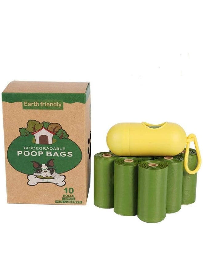 Coodipet - Coodipet Dog Poop Bags - 10 Rolls (150 Doggie Poop Bags) - Leak-Proof Dog Waste Bags - Ultra Thick, Extra Large Poop Bags for Dogs - Image 1