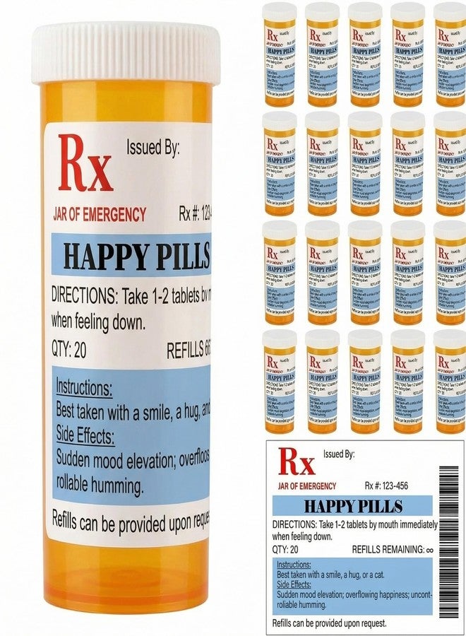 Kigeli 40 Pcs/ 20 Sets 2026 Nurse Graduation Party Supplies 20 Medication Pill Bottles 20 Happy Pill Label Stickers Medical School Graduation Party Favors Gifts for Nursing Pharmacist BSN RN Pharmd - Image 1