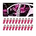 HZEL 20PCS T10 194 Car LED Light Bulb 5SMD 5050 12V 168 W5W 2825 Vehicle Wedge License Plate Bulb Automotive Interior Dome Map Door Trunk Courtesy Dash Lamps Accessories Universal Fit Pink - Image 2
