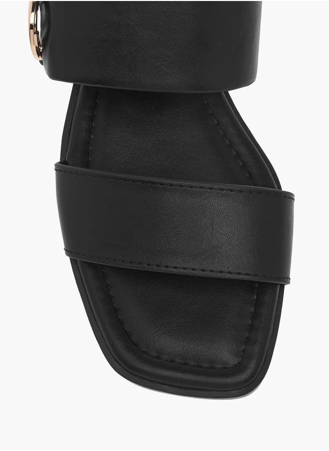 Celeste Women Monogram Print Slip-On Sandals  - Image 4