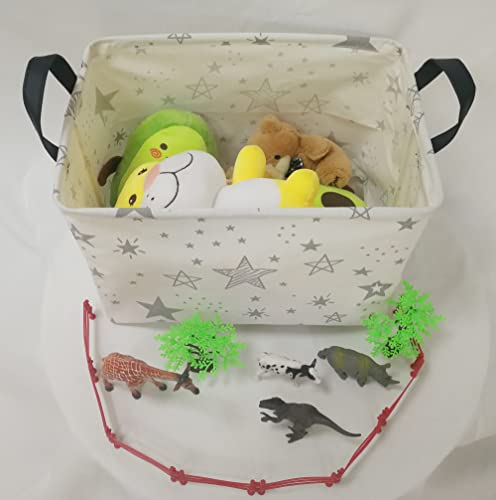 ACMUUNI Rectangle Gift Shelf Nursery Storage Basket Laundry Hamper Storage Box and Bins for Home Clothes with Handles - Image 5