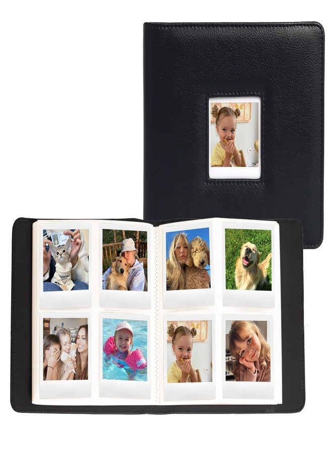 CAIYOULE 288 Pockets Photo Album for Polaroid Go, PU Leather Hardcover Photo Album Book for Polaroid Go series, Large Capacity for Family Wedding Anniversary Baby Travel Vacation, 2.62x2.12"- Black - Image 1